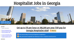 Desktop Screenshot of georgiahospitalistjobs.com