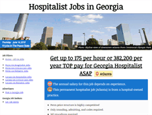 Tablet Screenshot of georgiahospitalistjobs.com